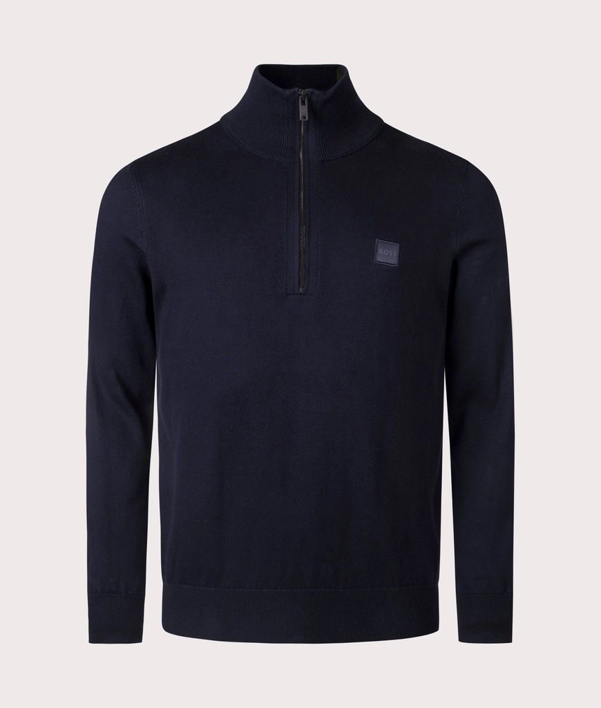 Hugo Boss Mens Kanobix Quarter Zip Jumper